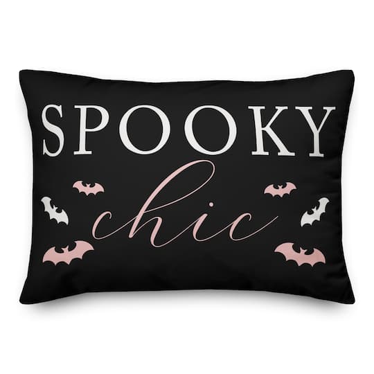 Spooky Chic Throw Pillow